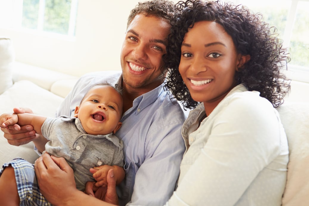 Young Family Playing