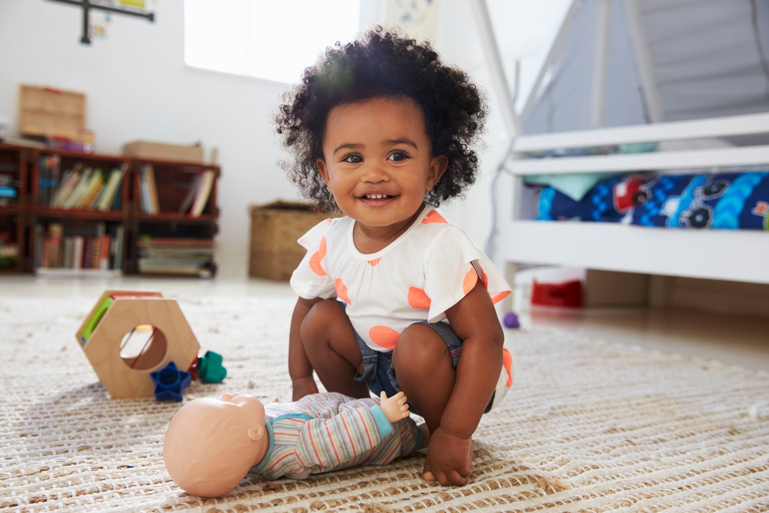 Cute Baby Girl Playing